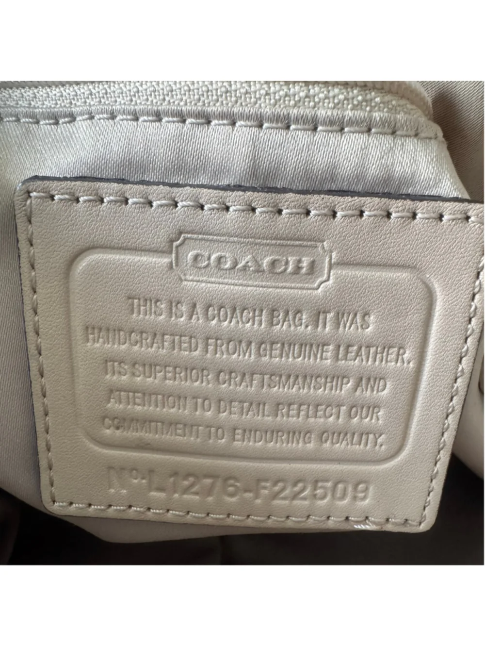 Coach Kristin Colorblock Leather Shoulder Crossbody Bag Beige Coral Pink F22509